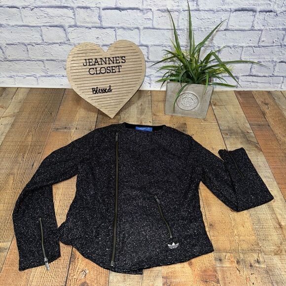 Adidas RARE jacket womens zip front blazer fitted - Picture 10 of 16